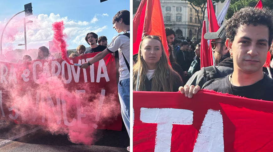 В Риме проходит многотысячное шествие против роста военных расходов
