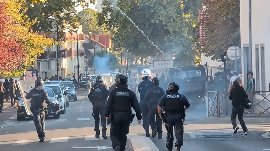 На протестах школьников во Франции пострадали не менее 190 учеников